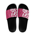 Breast Cancer Awareness Maori Slide Sandals Koru Kowhaiwhai - Aussie Hoodie