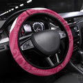 Breast Cancer Awareness Maori Steering Wheel Cover Koru Kowhaiwhai - Aussie Hoodie