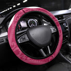 Breast Cancer Awareness Maori Steering Wheel Cover Koru Kowhaiwhai - Aussie Hoodie