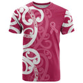 Breast Cancer Awareness Maori T Shirt Koru Kowhaiwhai - Aussie Hoodie