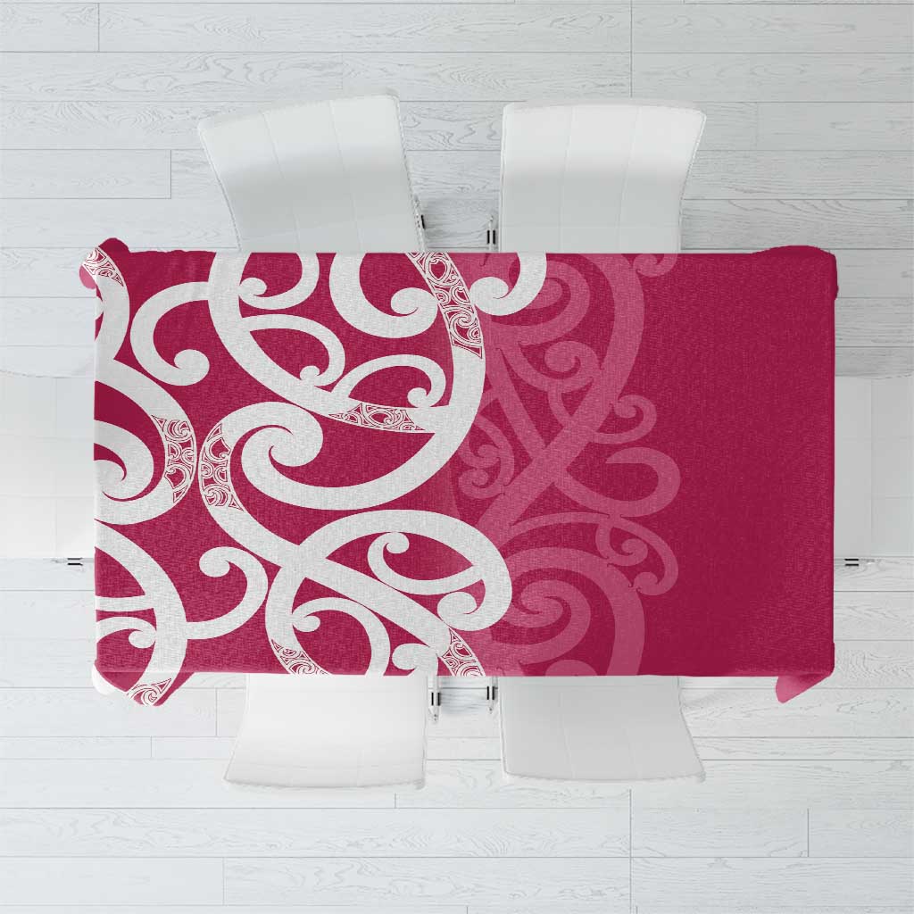 Breast Cancer Awareness Maori Tablecloth Koru Kowhaiwhai - Aussie Hoodie