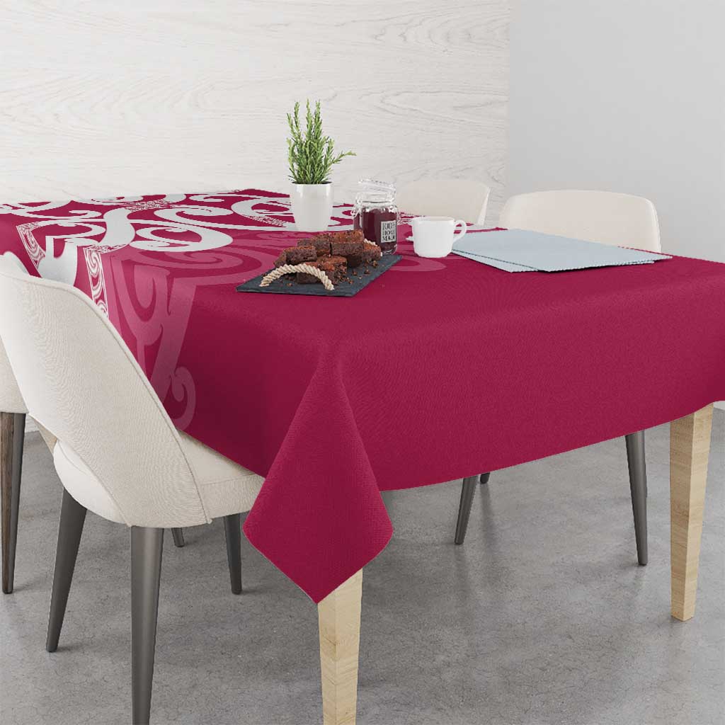 Breast Cancer Awareness Maori Tablecloth Koru Kowhaiwhai - Aussie Hoodie