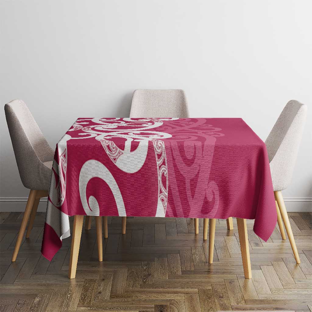 Breast Cancer Awareness Maori Tablecloth Koru Kowhaiwhai - Aussie Hoodie