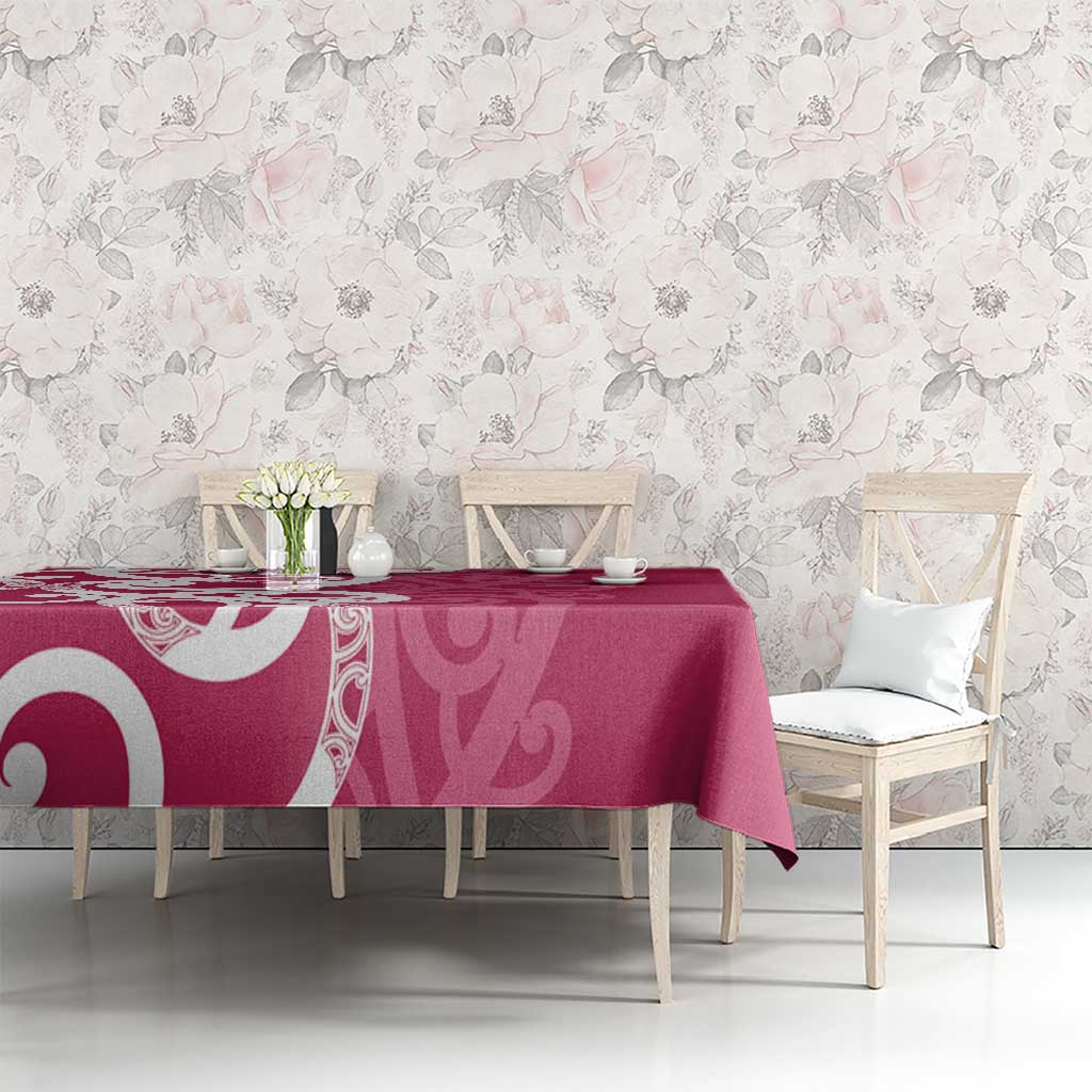 Breast Cancer Awareness Maori Tablecloth Koru Kowhaiwhai - Aussie Hoodie