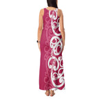 Breast Cancer Awareness Maori Tank Maxi Dress Koru Kowhaiwhai - Aussie Hoodie