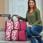 Breast Cancer Awareness Maori Travel Bag Koru Kowhaiwhai - Aussie Hoodie