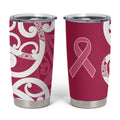 Breast Cancer Awareness Maori Tumbler Cup Koru Kowhaiwhai - Aussie Hoodie