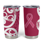 Breast Cancer Awareness Maori Tumbler Cup Koru Kowhaiwhai - Aussie Hoodie