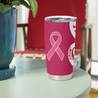Breast Cancer Awareness Maori Tumbler Cup Koru Kowhaiwhai - Aussie Hoodie