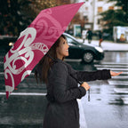 Breast Cancer Awareness Maori Umbrella Koru Kowhaiwhai - Aussie Hoodie
