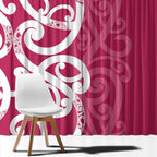 Breast Cancer Awareness Maori Window Curtain Koru Kowhaiwhai - Aussie Hoodie