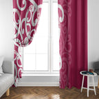 Breast Cancer Awareness Maori Window Curtain Koru Kowhaiwhai - Aussie Hoodie