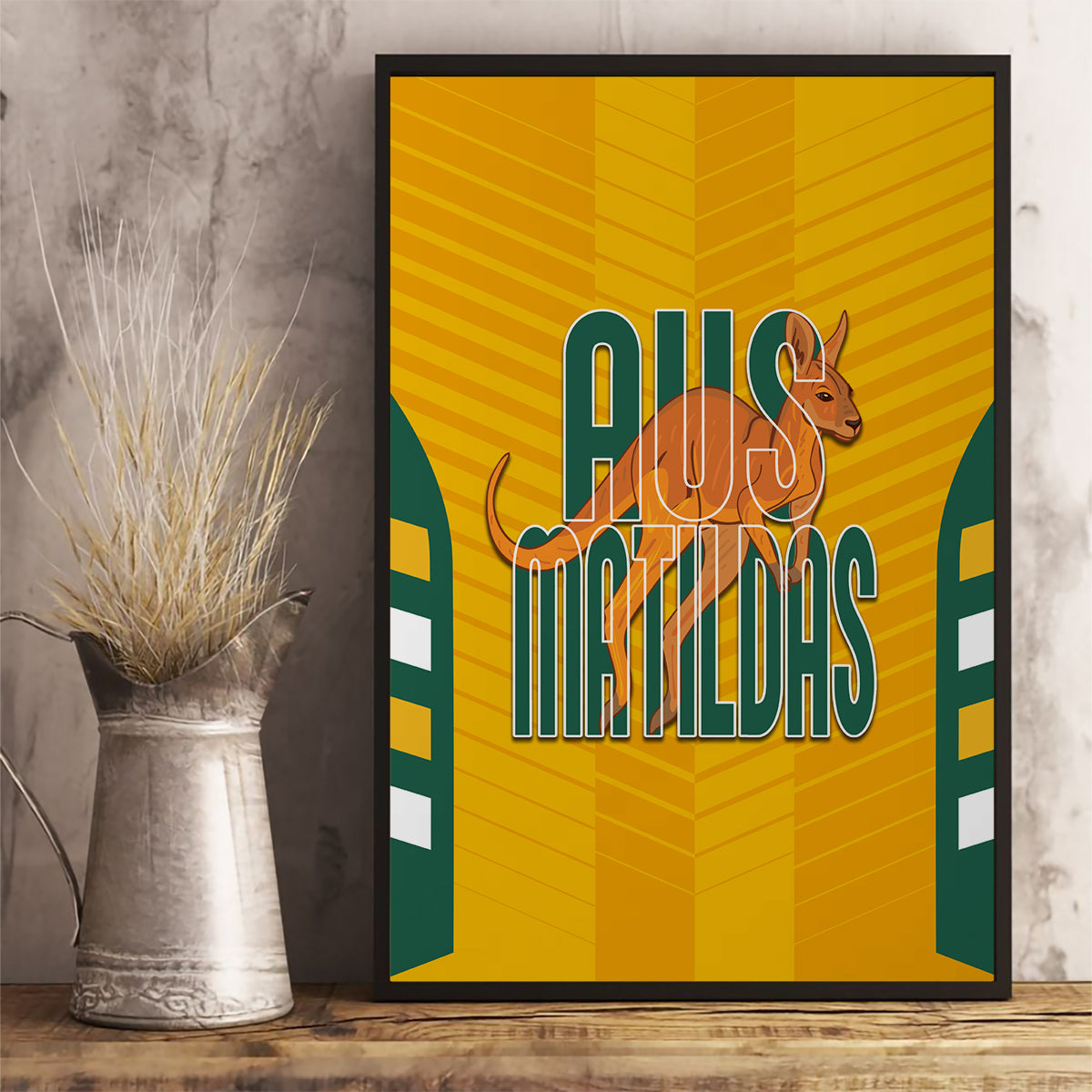 custom-australia-soccer-canvas-wall-art-go-matildas-dynamic-national-colors
