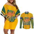 custom-australia-soccer-couples-matching-off-shoulder-short-dress-and-long-sleeve-button-shirt-go-matildas-dynamic-national-colors