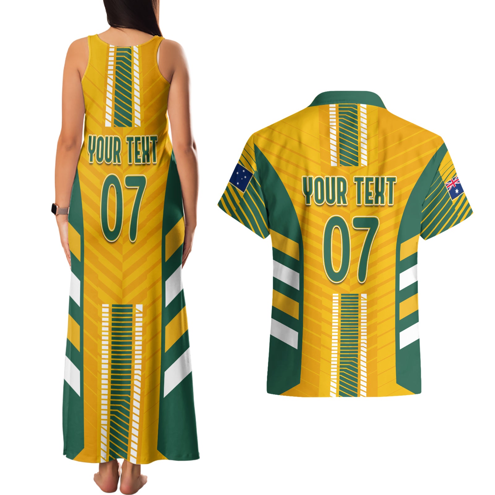 custom-australia-soccer-couples-matching-tank-maxi-dress-and-hawaiian-shirt-go-matildas-dynamic-national-colors
