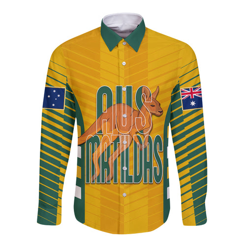 custom-australia-soccer-long-sleeve-button-shirt-go-matildas-dynamic-national-colors