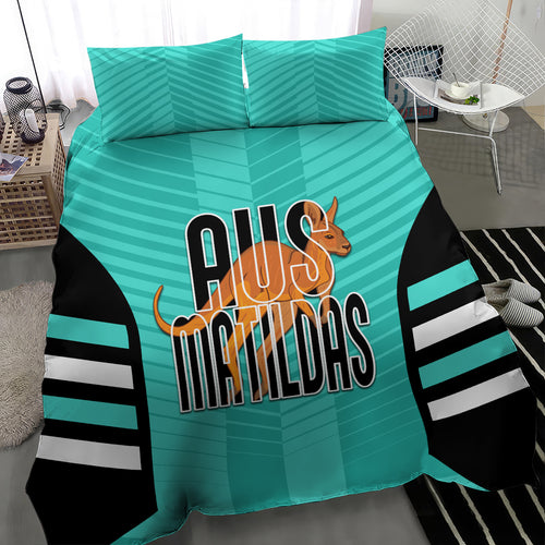 custom-australia-soccer-bedding-set-go-matildas-dynamic-turquoise