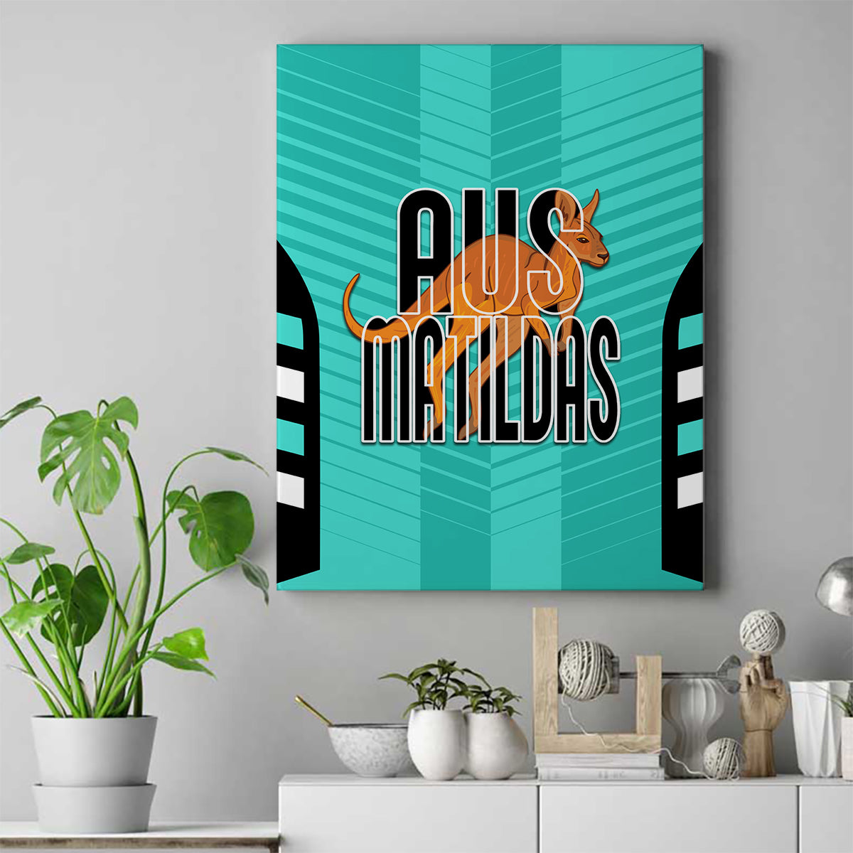 custom-australia-soccer-canvas-wall-art-go-matildas-dynamic-turquoise