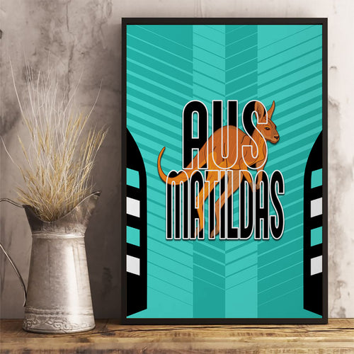 custom-australia-soccer-canvas-wall-art-go-matildas-dynamic-turquoise