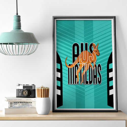 custom-australia-soccer-canvas-wall-art-go-matildas-dynamic-turquoise