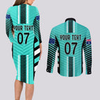 custom-australia-soccer-couples-matching-long-sleeve-bodycon-dress-and-long-sleeve-button-shirt-go-matildas-dynamic-turquoise