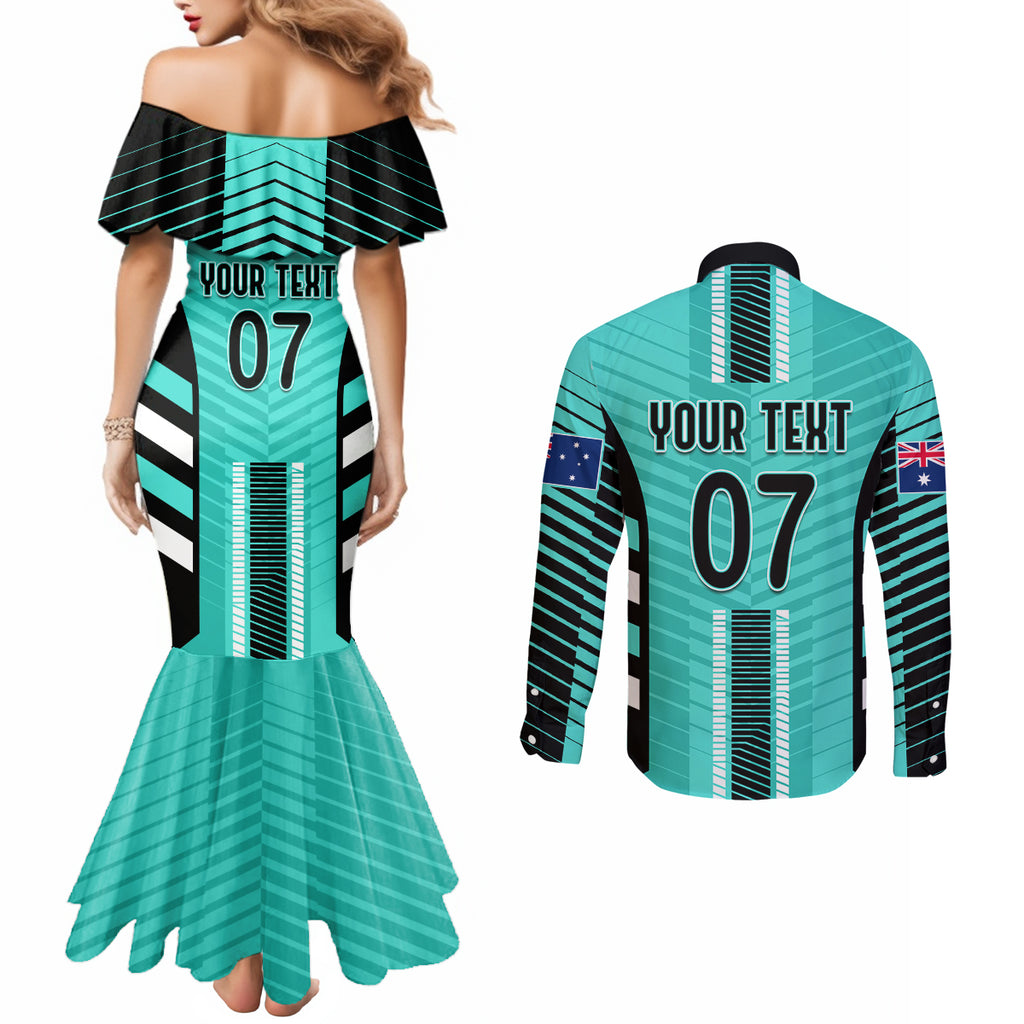custom-australia-soccer-couples-matching-mermaid-dress-and-long-sleeve-button-shirt-go-matildas-dynamic-turquoise