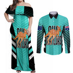 custom-australia-soccer-couples-matching-off-shoulder-maxi-dress-and-long-sleeve-button-shirt-go-matildas-dynamic-turquoise