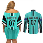 custom-australia-soccer-couples-matching-off-shoulder-short-dress-and-long-sleeve-button-shirt-go-matildas-dynamic-turquoise