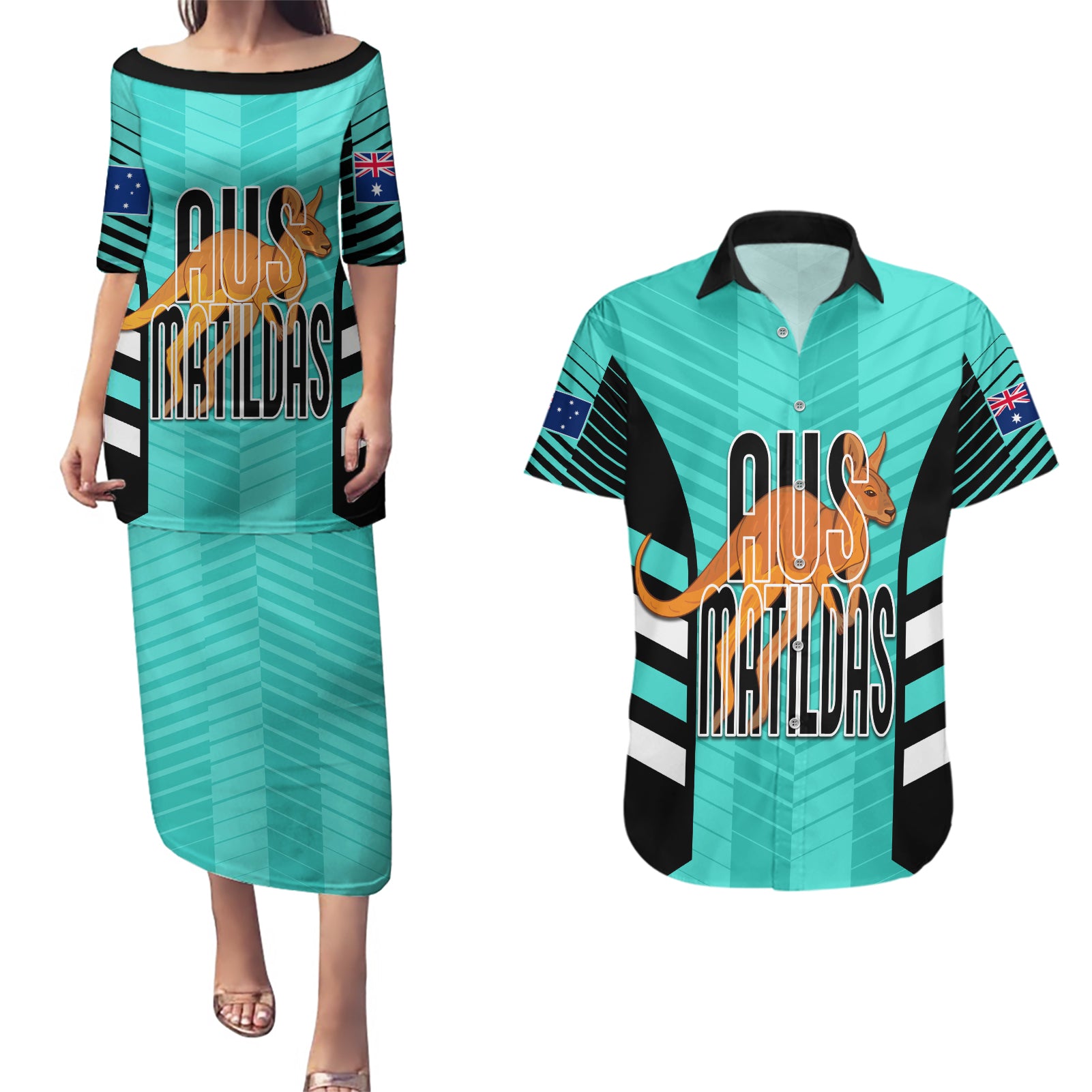 custom-australia-soccer-couples-matching-puletasi-dress-and-hawaiian-shirt-go-matildas-dynamic-turquoise