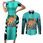 custom-australia-soccer-couples-matching-short-sleeve-bodycon-dress-and-long-sleeve-button-shirt-go-matildas-dynamic-turquoise
