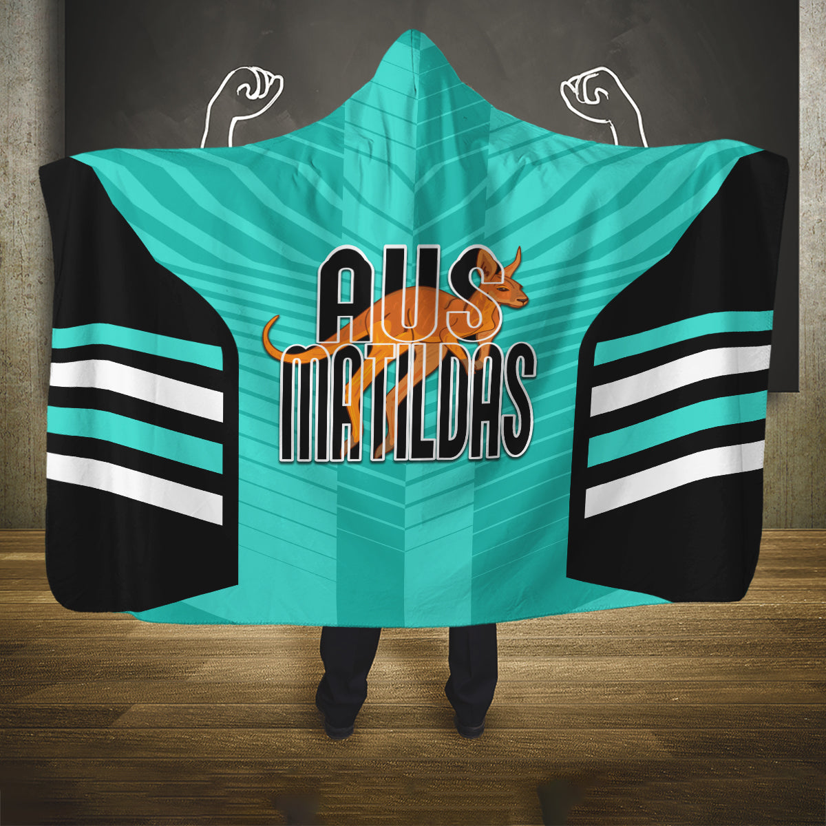 custom-australia-soccer-hooded-blanket-go-matildas-dynamic-turquoise