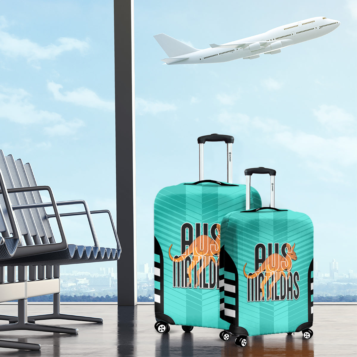 custom-australia-soccer-luggage-cover-go-matildas-dynamic-turquoise