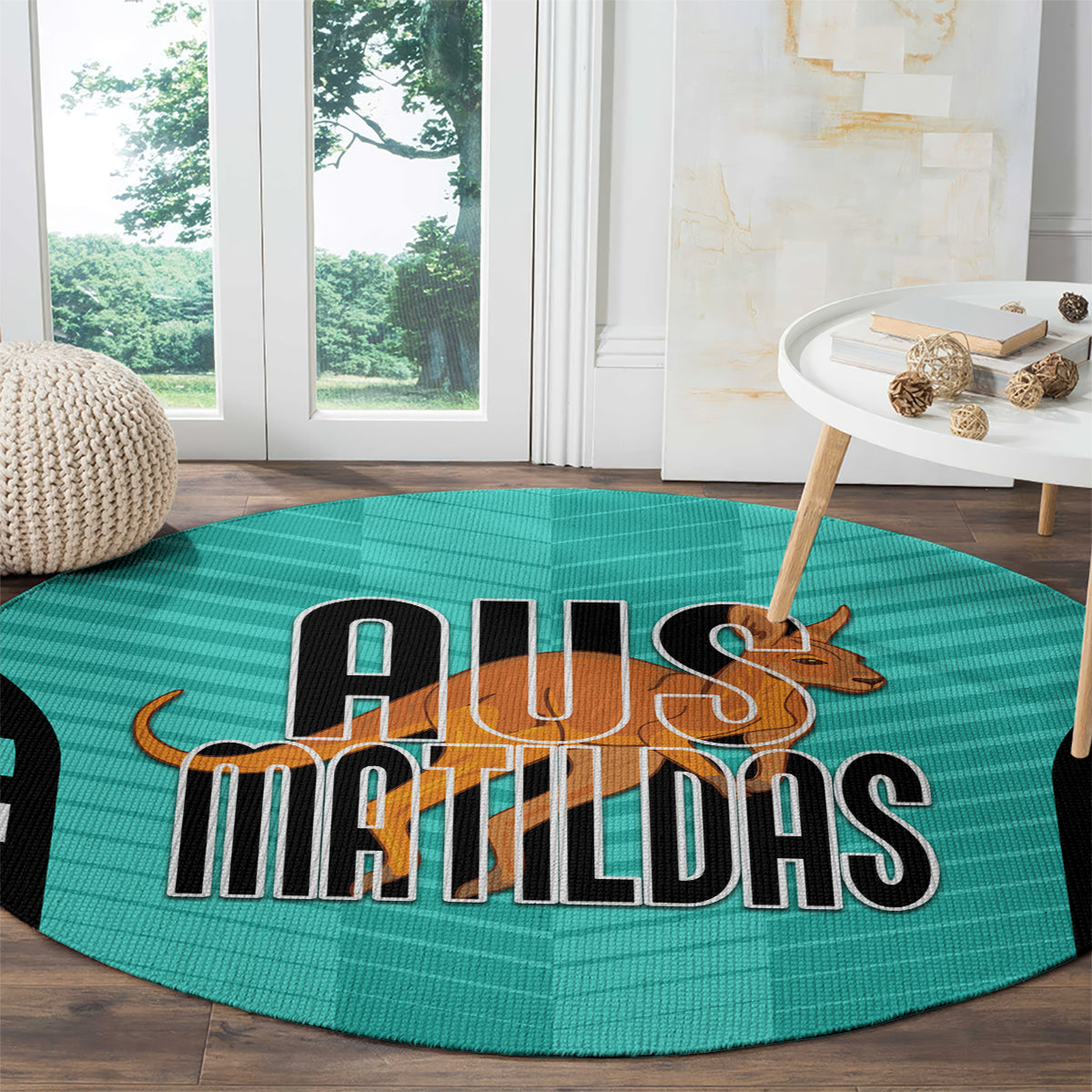 custom-australia-soccer-round-carpet-go-matildas-dynamic-turquoise