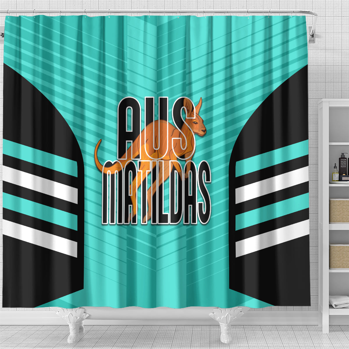 custom-australia-soccer-shower-curtain-go-matildas-dynamic-turquoise