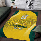 Australia Cricket Custom Indigenous Area Rug Aboriginal Arts GO Aussie LT7