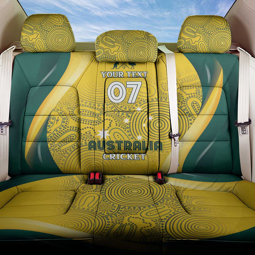 Australia Cricket Custom Indigenous Back Car Seat Cover Aboriginal Arts GO Aussie LT7