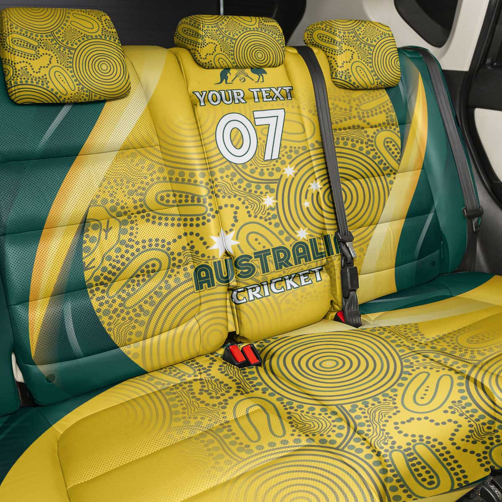 Australia Cricket Custom Indigenous Back Car Seat Cover Aboriginal Arts GO Aussie LT7