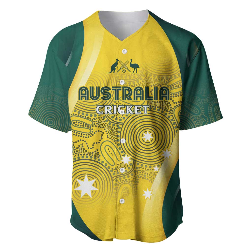 Australia Cricket Custom Indigenous Baseball Jersey Aboriginal Arts GO Aussie