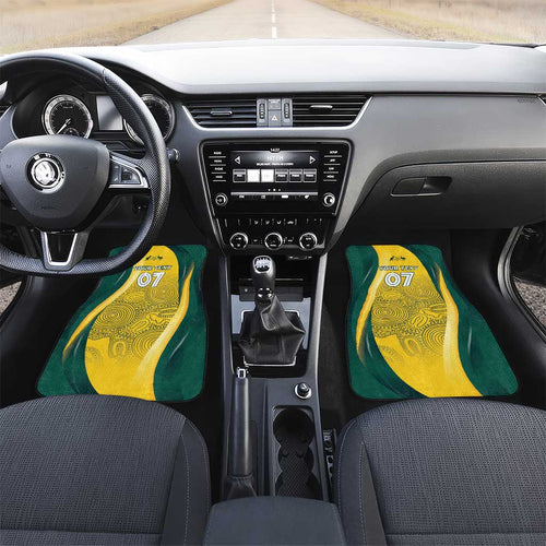 Australia Cricket Custom Indigenous Car Mats Aboriginal Arts GO Aussie LT7