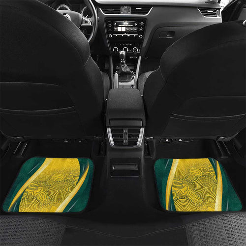 Australia Cricket Custom Indigenous Car Mats Aboriginal Arts GO Aussie LT7