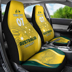 Australia Cricket Custom Indigenous Car Seat Cover Aboriginal Arts GO Aussie LT7