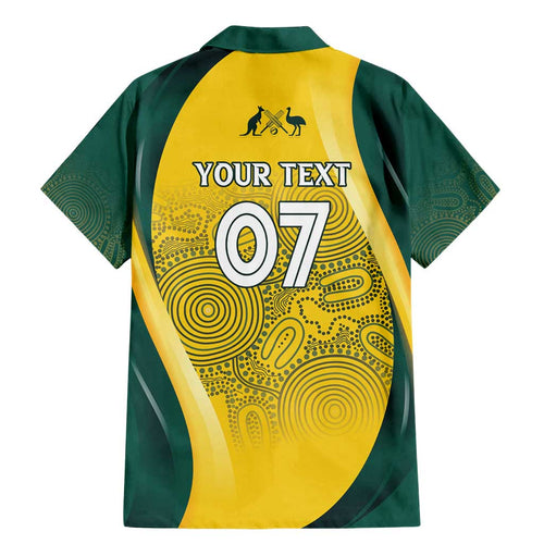 Australia Cricket Custom Indigenous Family Matching Mermaid Dress and Hawaiian Shirt Aboriginal Arts GO Aussie