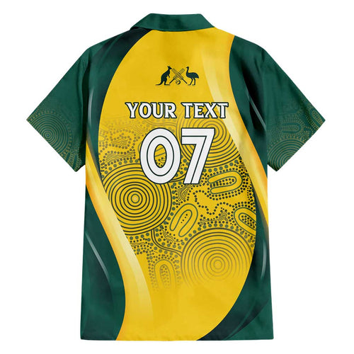 Australia Cricket Custom Indigenous Hawaiian Shirt Aboriginal Arts GO Aussie