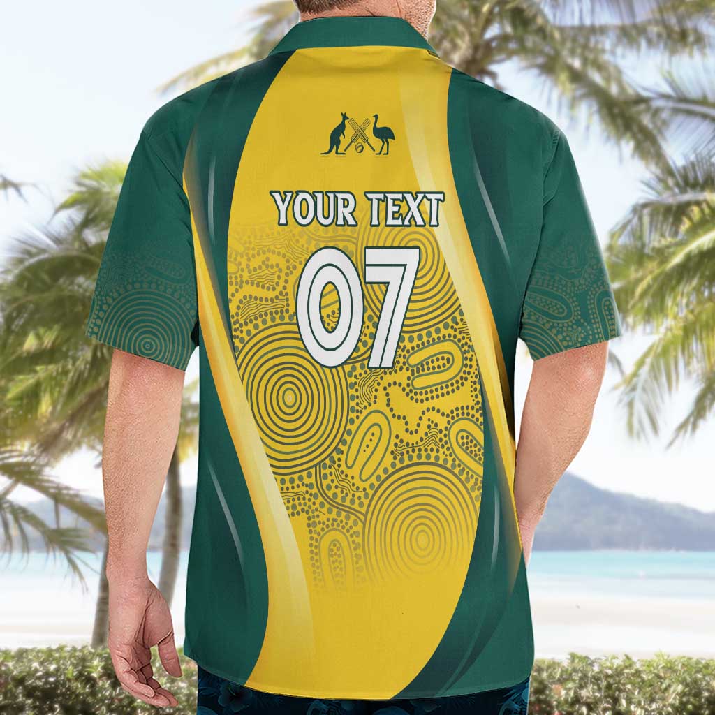 Australia Cricket Custom Indigenous Hawaiian Shirt Aboriginal Arts GO Aussie