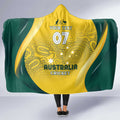 Australia Cricket Custom Indigenous Hooded Blanket Aboriginal Arts GO Aussie LT7