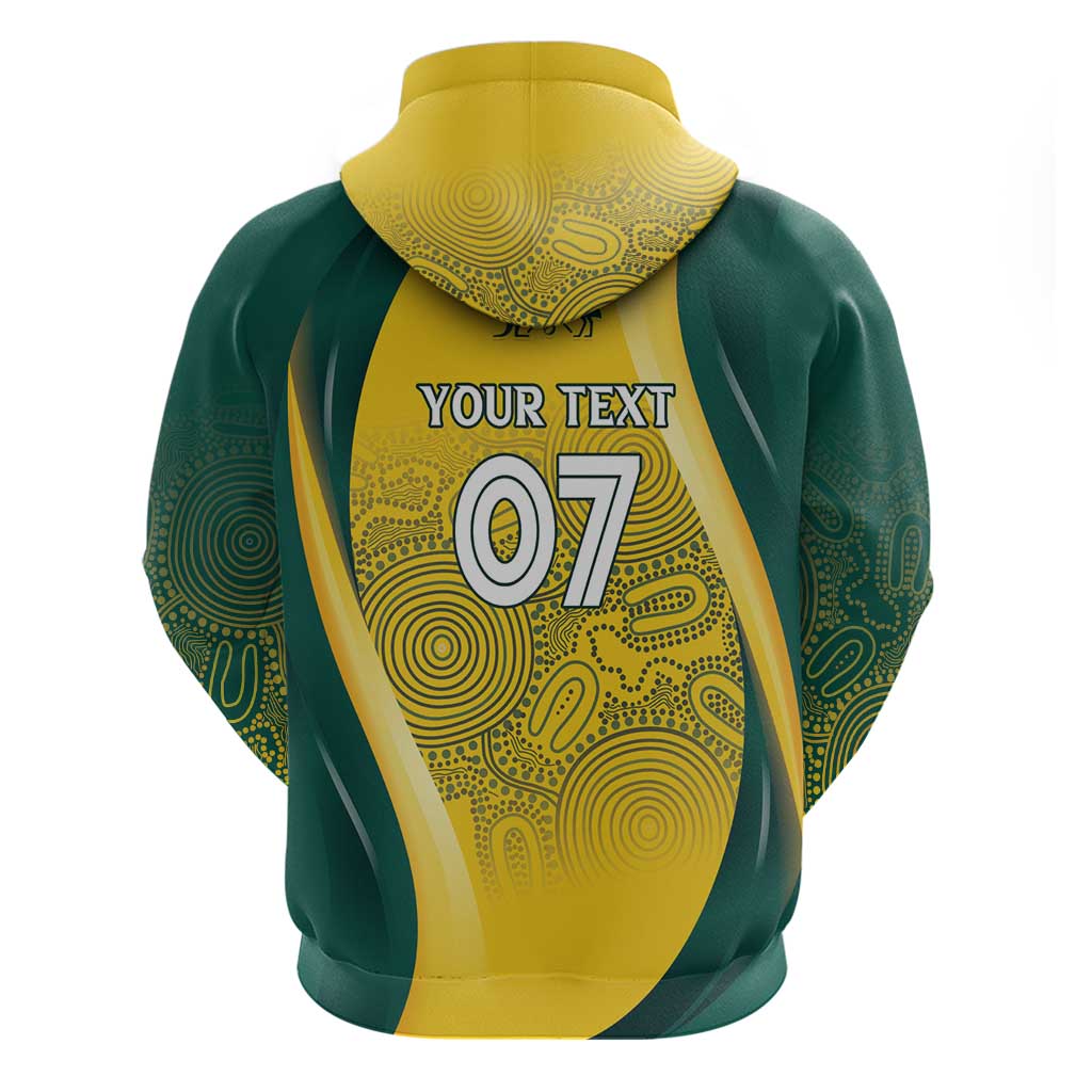 Australia Cricket Custom Indigenous Hoodie Aboriginal Arts GO Aussie
