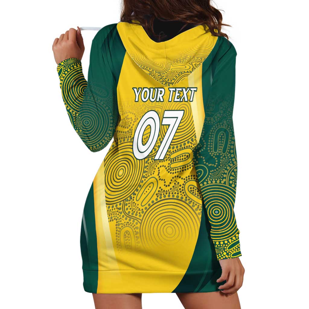Australia Cricket Custom Indigenous Hoodie Dress Aboriginal Arts GO Aussie