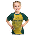 Australia Cricket Custom Indigenous Kid T Shirt Aboriginal Arts GO Aussie