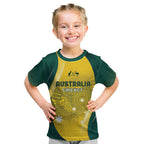 Australia Cricket Custom Indigenous Kid T Shirt Aboriginal Arts GO Aussie
