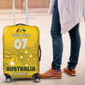 Australia Cricket Custom Indigenous Luggage Cover Aboriginal Arts GO Aussie LT7